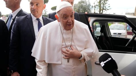 Pope Francis leaves hospital; 'Still alive,' he quips